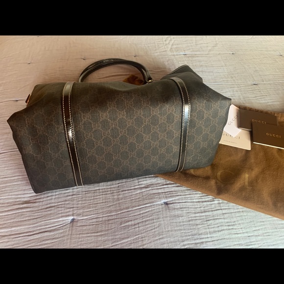 💯Authentic Gucci Coated Canvas Tote - Picture 10 of 12
